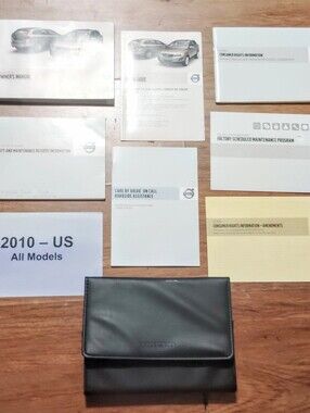 Volvo XC60 Owner's Manual 2010 - US All Models. Owner Manual With Case